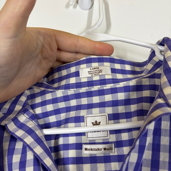 Peter Millar Weekender Wash Button Up Shirt Size Large - Picture 8 of 8